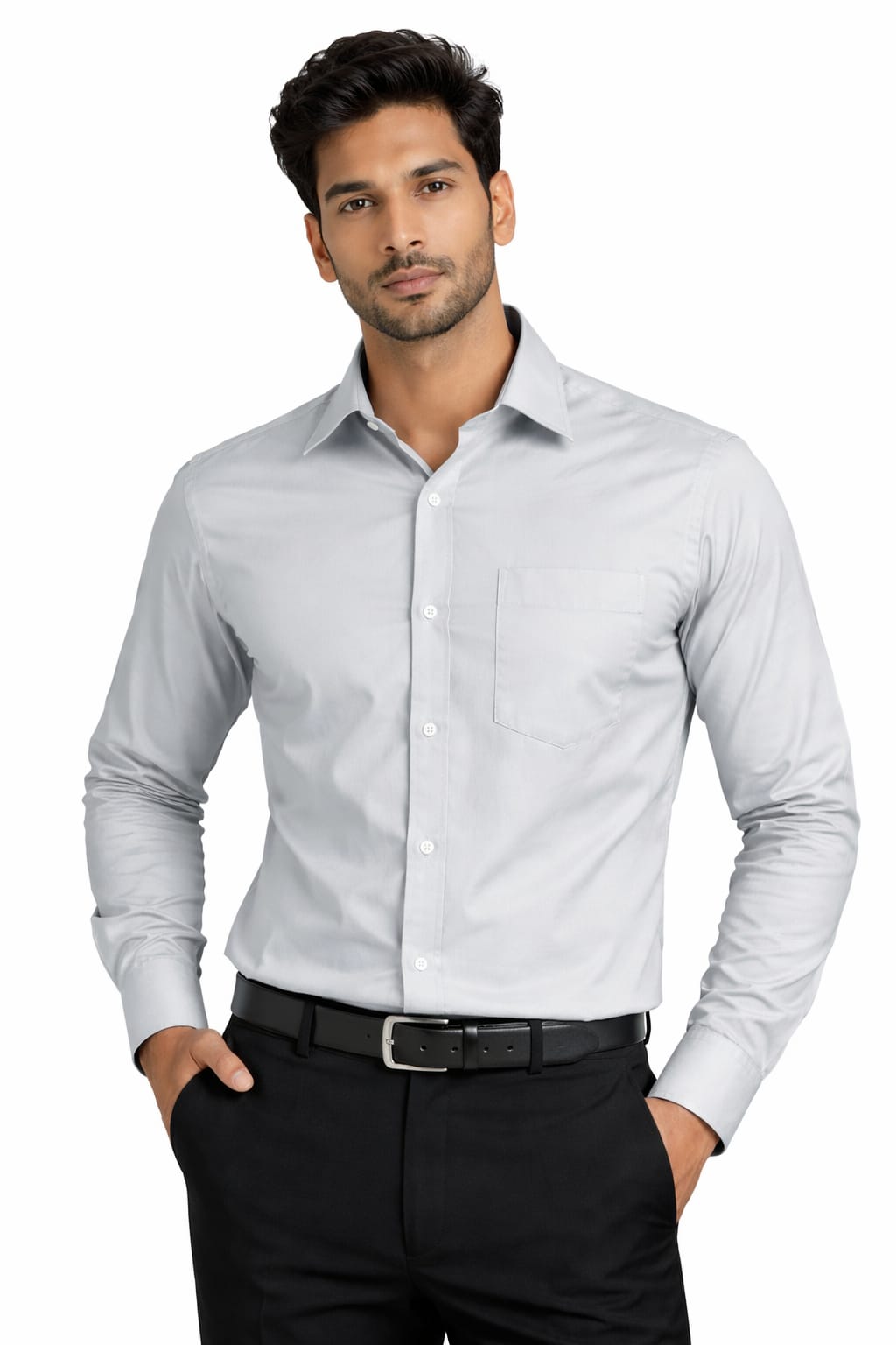 Formal Shirt For Men (Steel Grey)