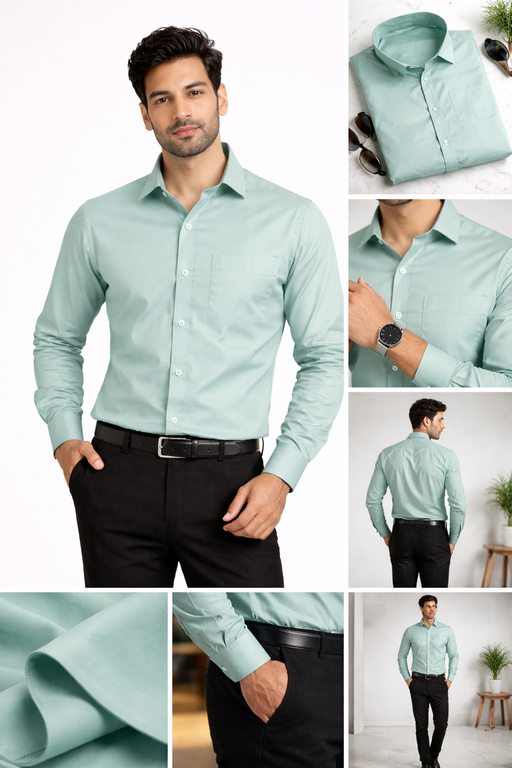 Formal Shirt For Men (Sage Green)